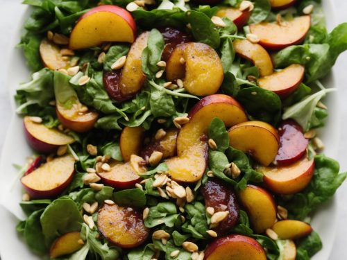 Summer Greens & Nectarines Salad