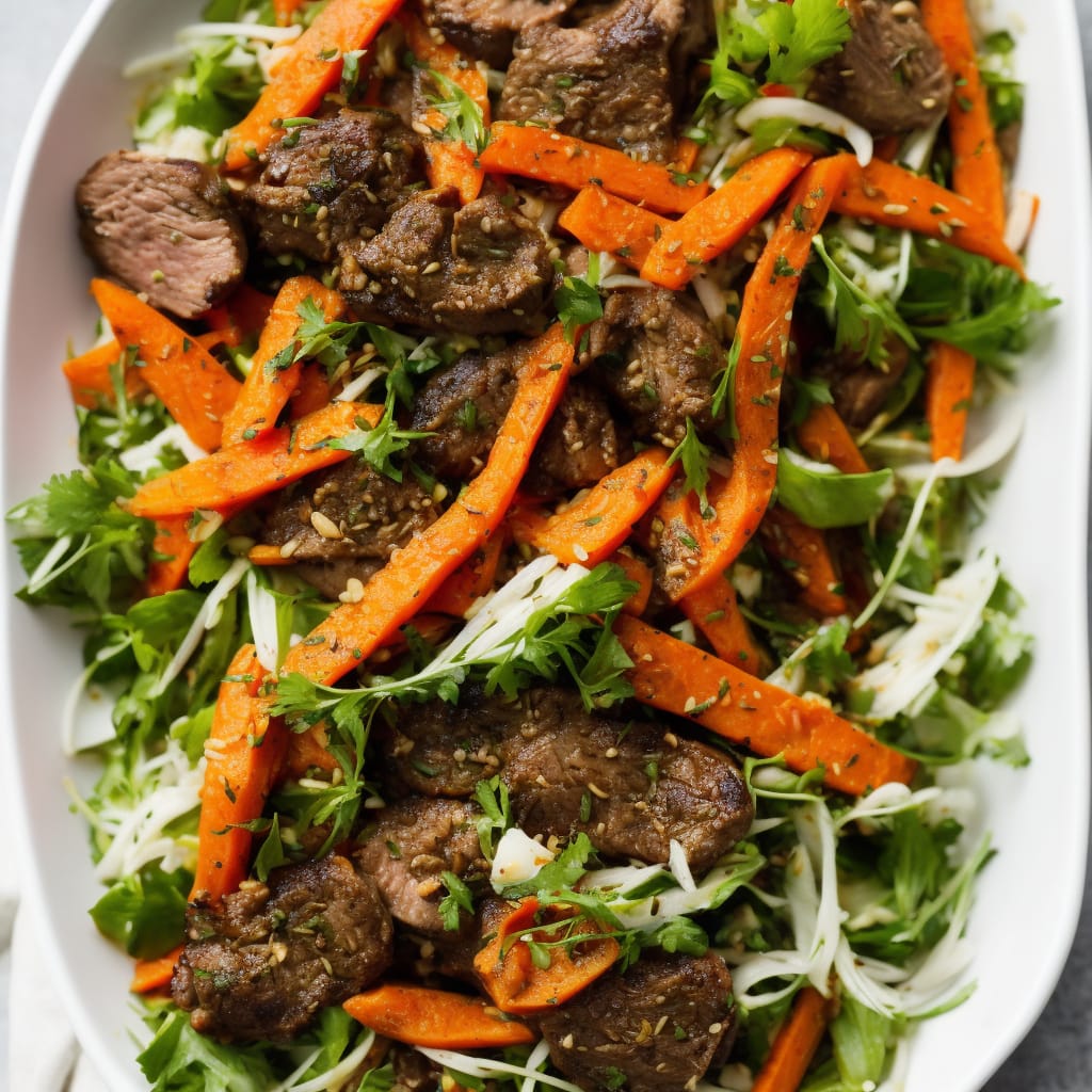 Summer Lamb with Carrot & Fennel Salad