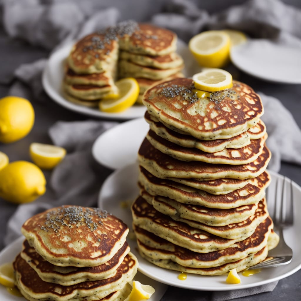 Sunday Morning Lemon Poppy Seed Pancakes