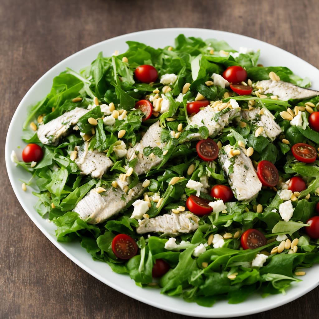 Super-green mackerel salad