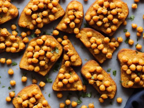 Sweet Potato Toasts with Curried Chickpeas