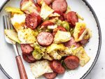 Sweet & Sticky Cabbage with Bangers