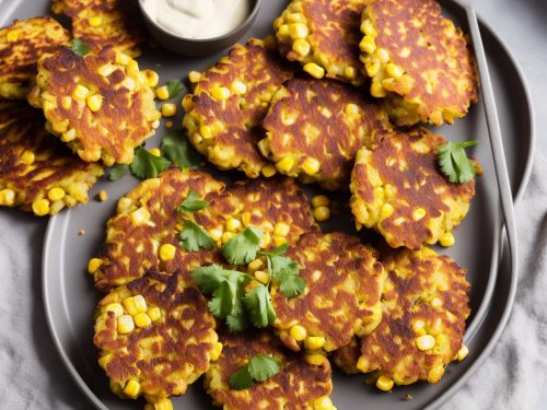 Sweetcorn Fritters with Chipotle Cod