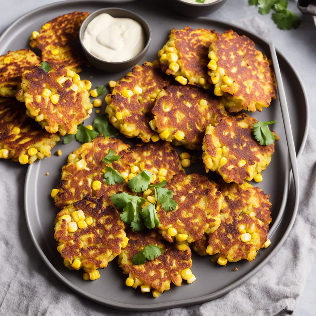 Sweetcorn Fritters with Chipotle Cod