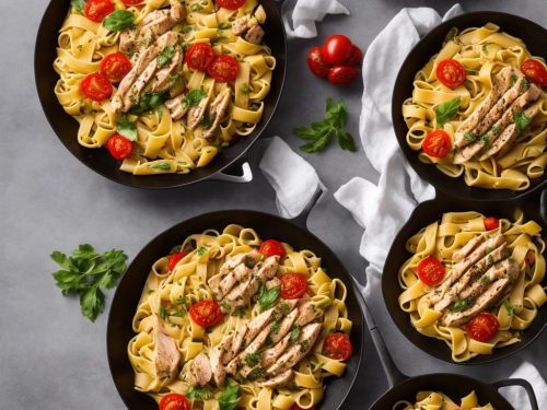 Tagliatelle with Grilled Chicken & Tomatoes