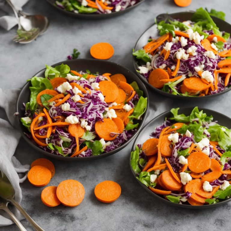 Tangy Carrot, Red Cabbage & Onion Salad Recipe