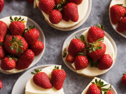 Tangy Cheesecake with Strawberries