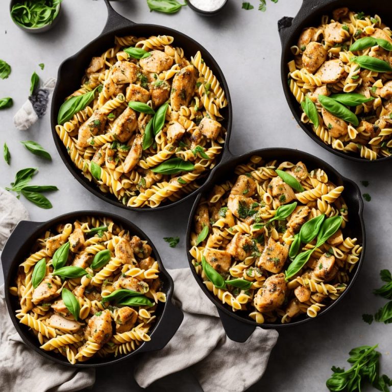 Tapenade Chicken Pasta with Runner Beans Recipe