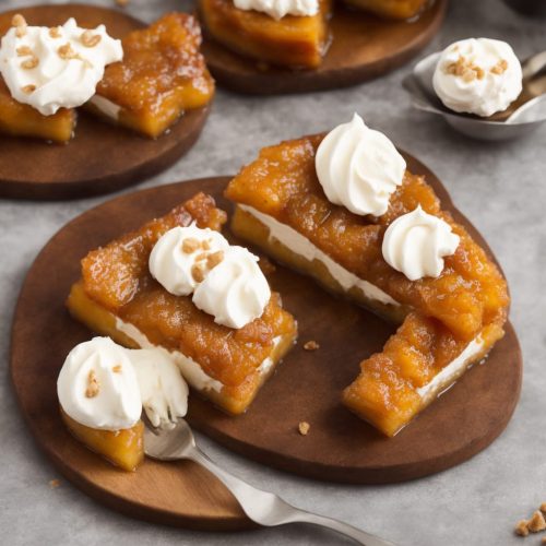 Tart Tatin with Brandy Cream Recipe