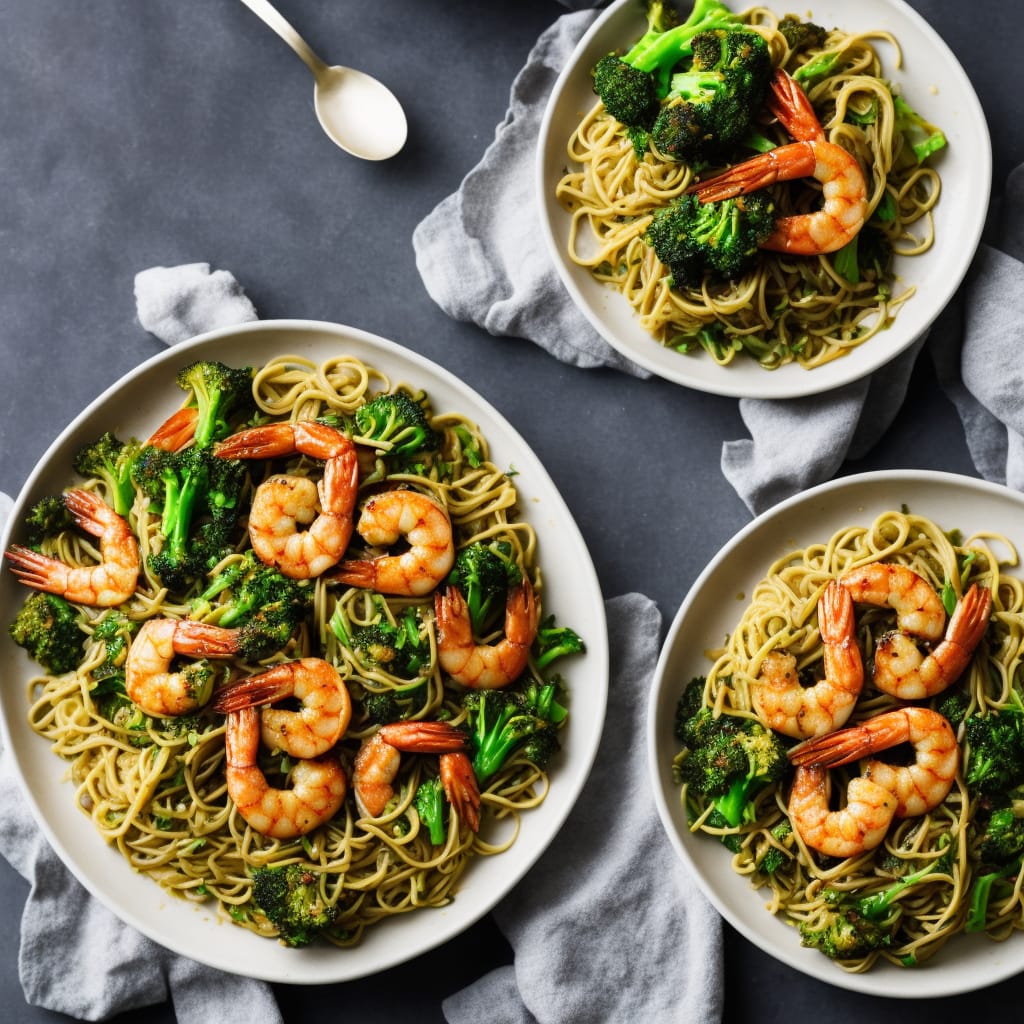 Teriyaki Prawns & Broccoli Noodles