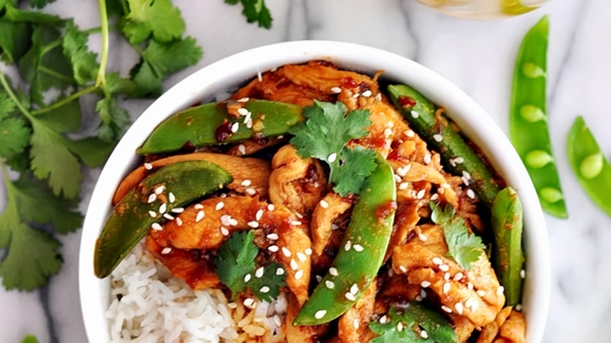 Thai Chicken Parcel with Sugar Snap Peas & Rice