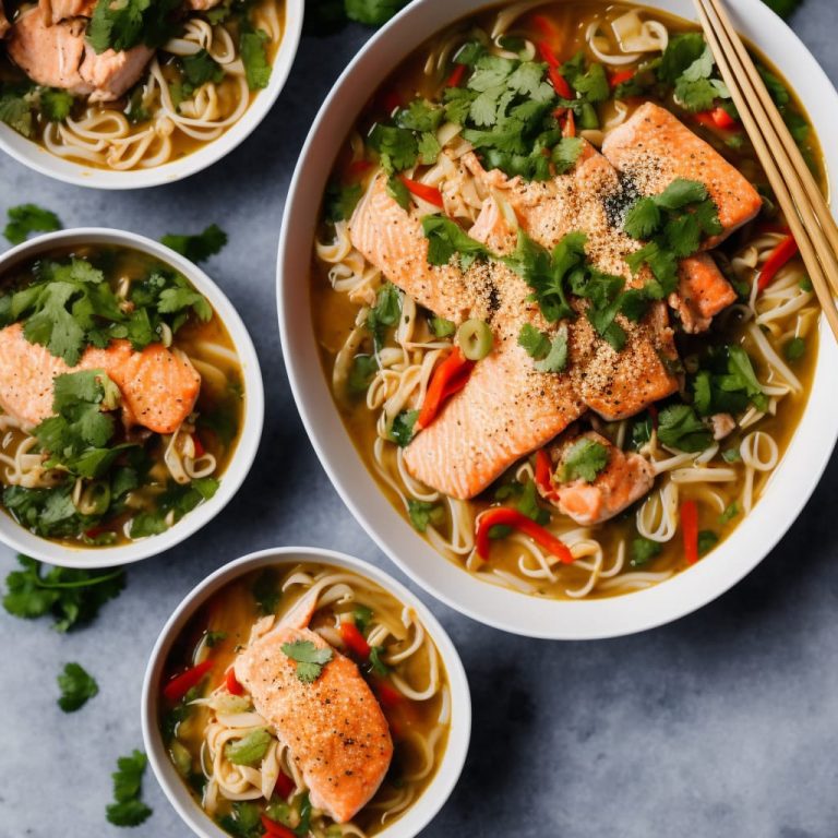 Thai Noodle Soup with Salmon Recipe
