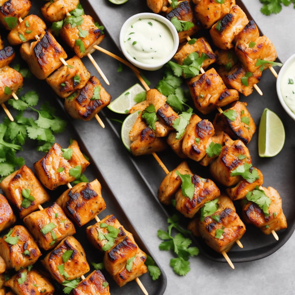 Thai Salmon Kebabs with Sweet Chilli & Lime Dip