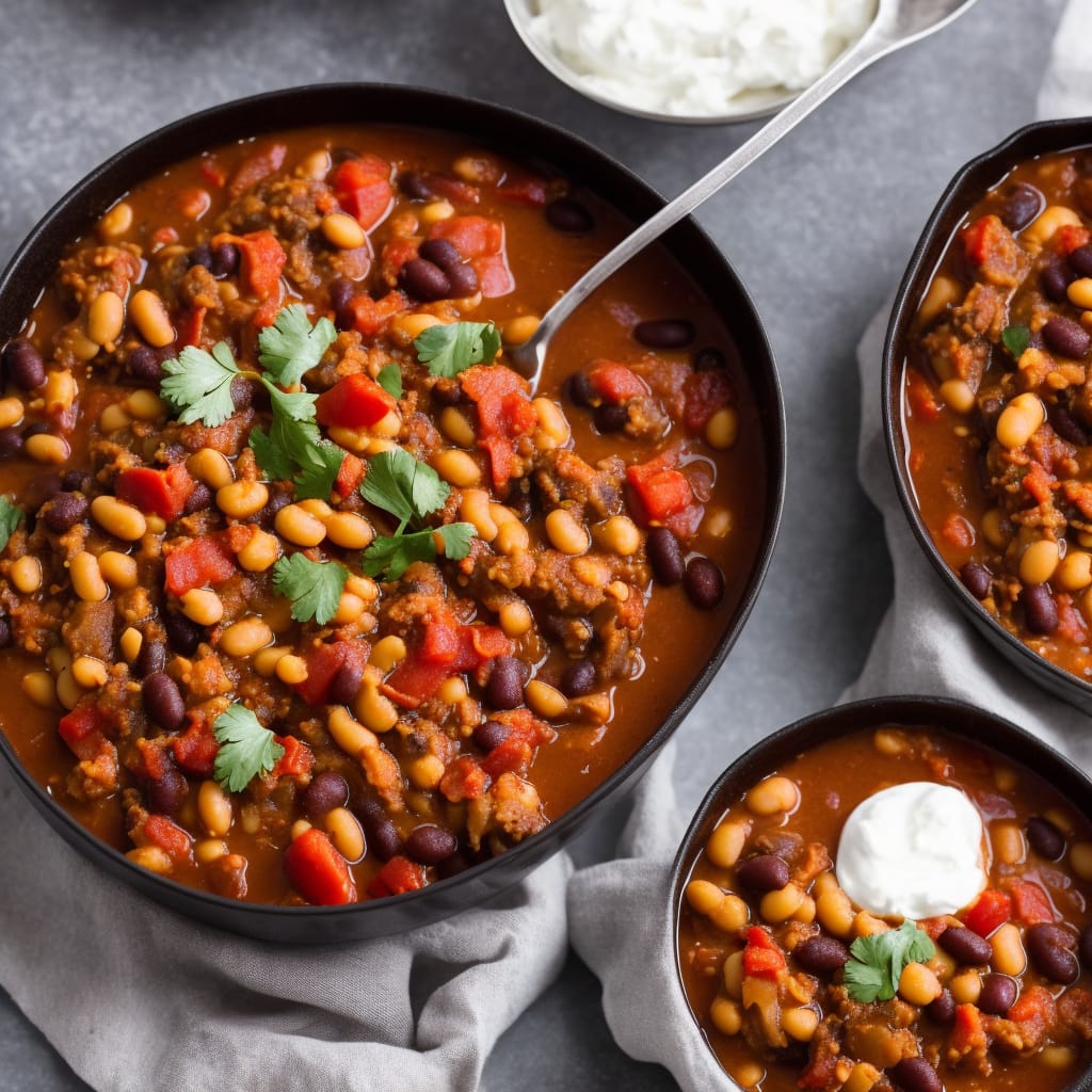 Three-Bean Vegetarian Chili