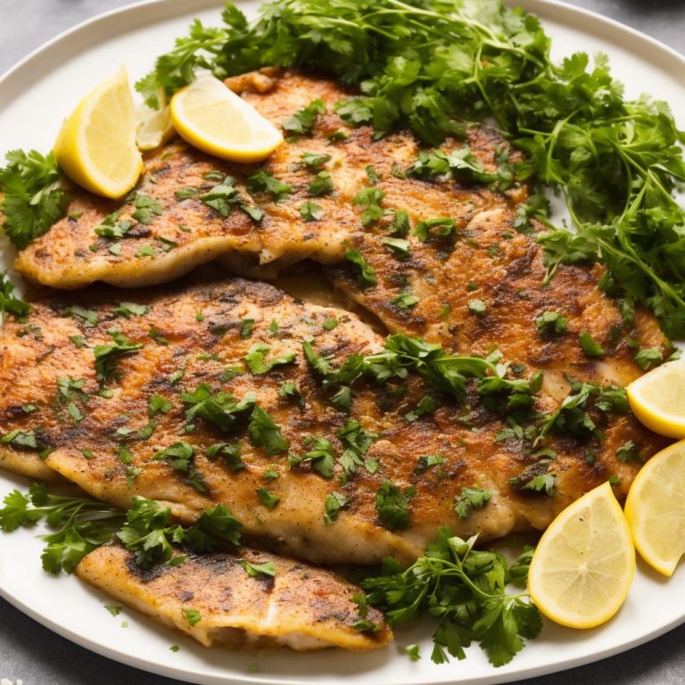 Grilled Tilapia with Lemon Butter Sauce Recipe