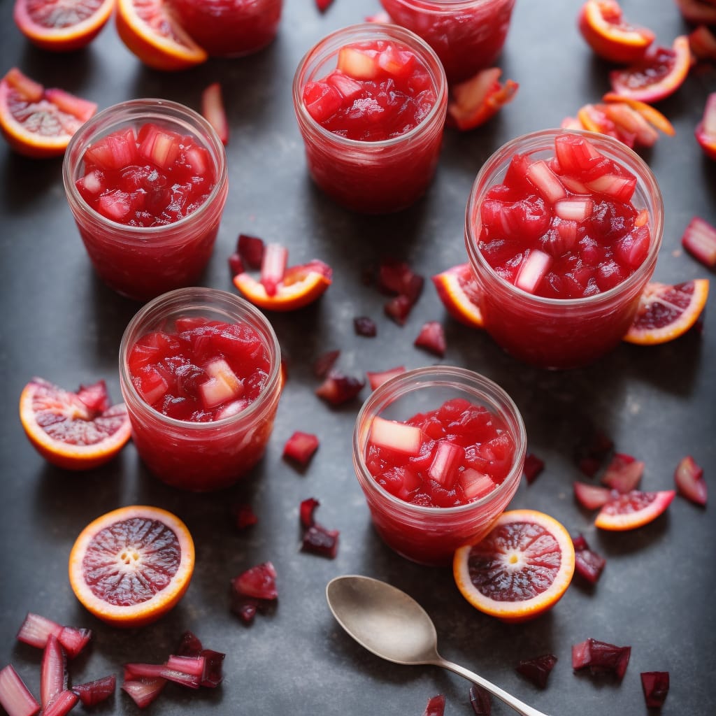 Tipsy Rhubarb & Blood Orange Jelly