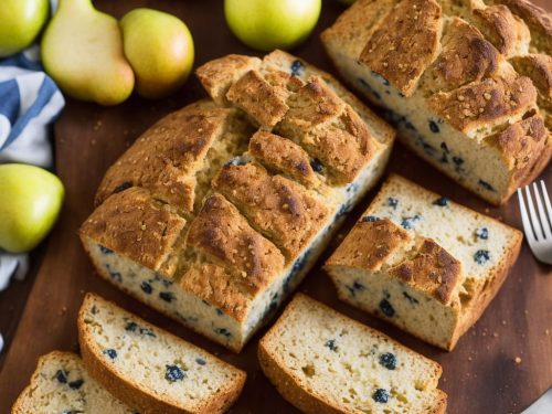 Toasted Soda Bread with Blue Cheese & Pear