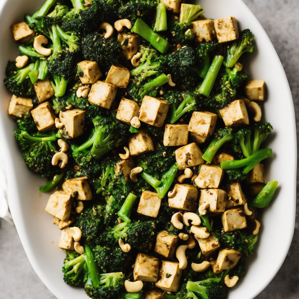 Tofu, Greens & Cashew Stir-Fry