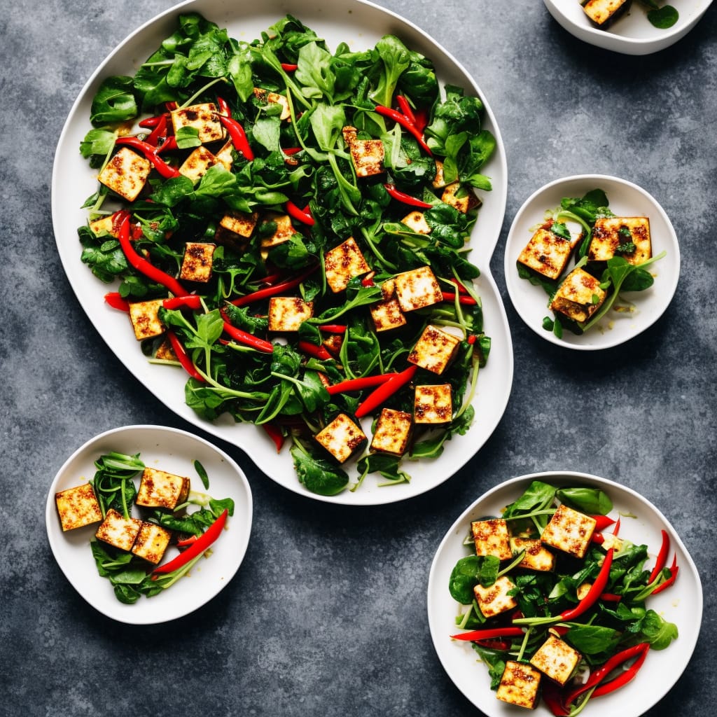 Tofu with Chilli & Greens