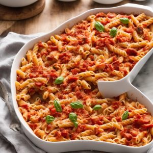 Tomato and Bacon Pasta Bake