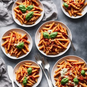Tomato & Mascarpone Pasta Bake