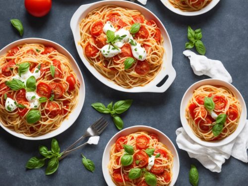 Tomato & Mozzarella Spaghetti Bake