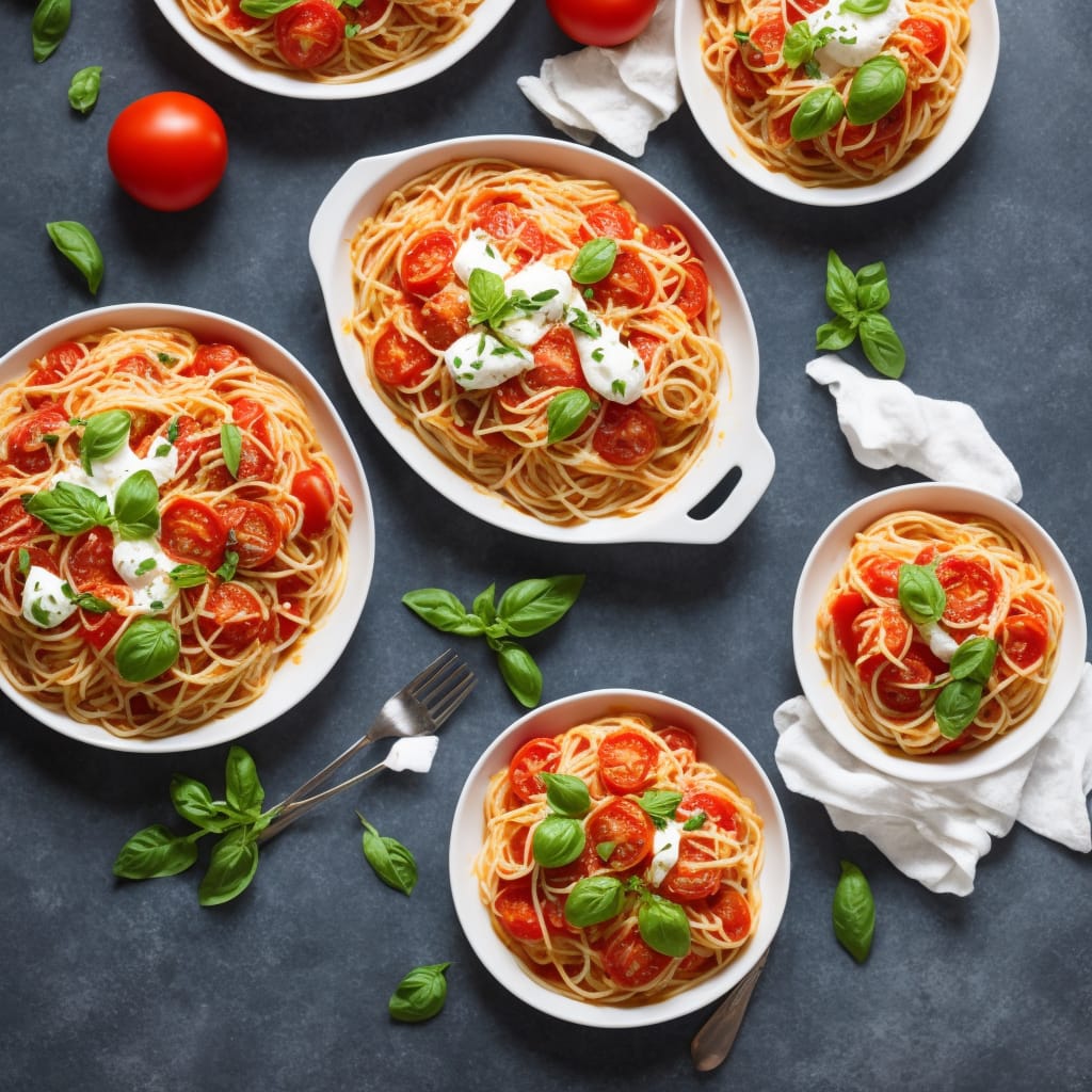 Tomato & Mozzarella Spaghetti Bake