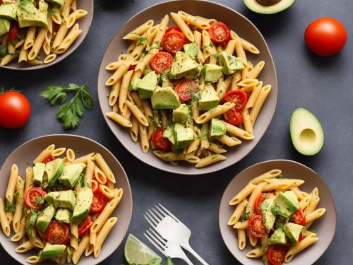Tomato Penne with Avocado