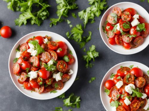 Tomato Salad with Sizzled Chorizo Vinaigrette