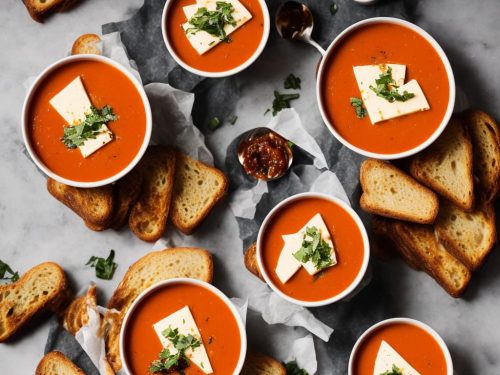 Tomato Soup with Cheese & Marmite Toast
