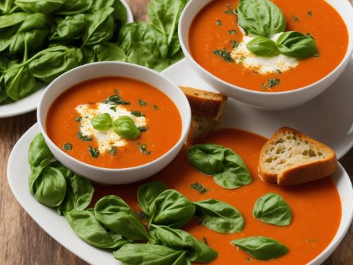 Tomato Spinach and Basil Soup