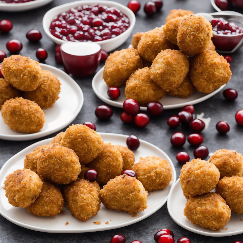 Triple-cheese Croquettes with Cranberry Sauce