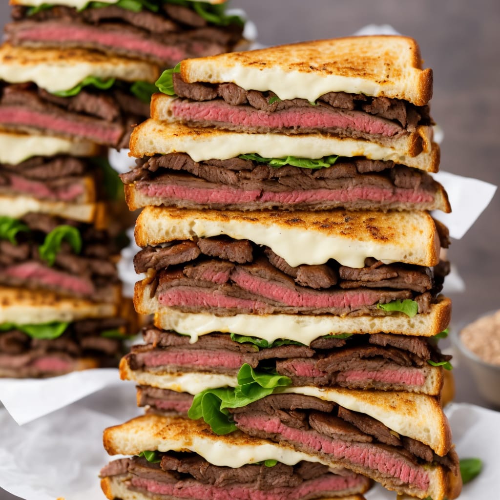 Triple-decker Steak Sandwich