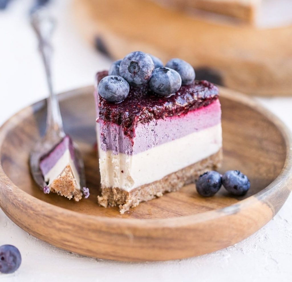 Triple-layered Berry Cheesecake