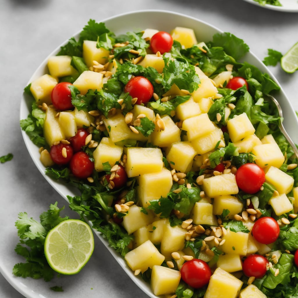 Tropical Salad with Pineapple Vinaigrette