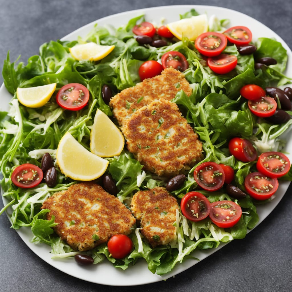 Tuna Fish Cake Niçoise Salad