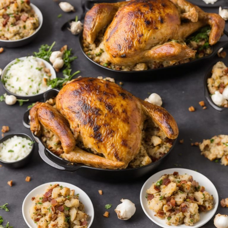 Turkey Crown with Roast Garlic & Pancetta Stuffing Recipe