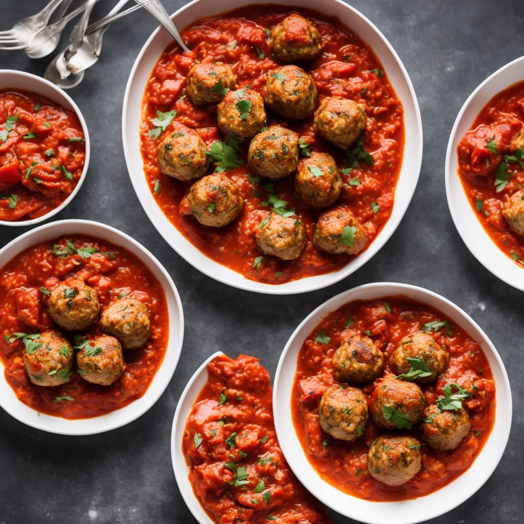 Turkey Meatballs in Tomato & Fennel Sauce