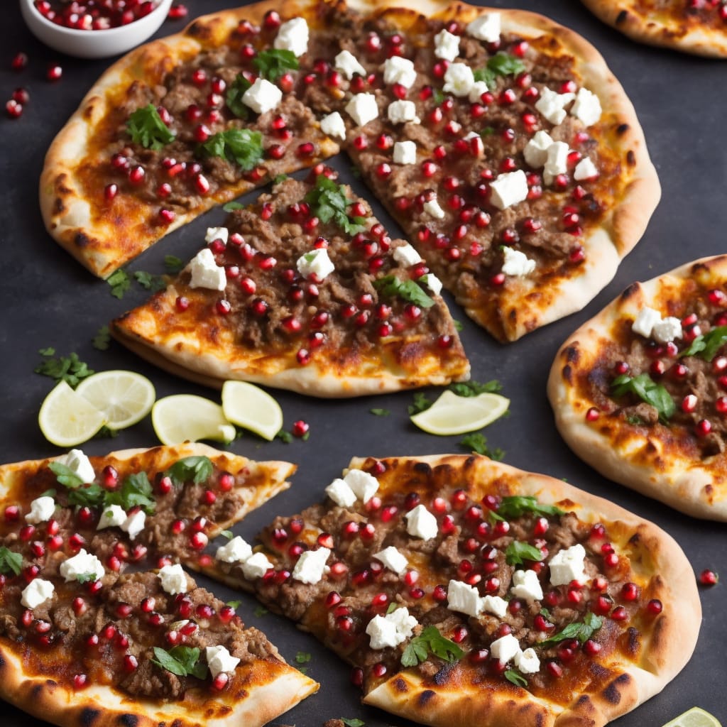 Turkish Pizza with Spiced Pomegranate Beef & Feta