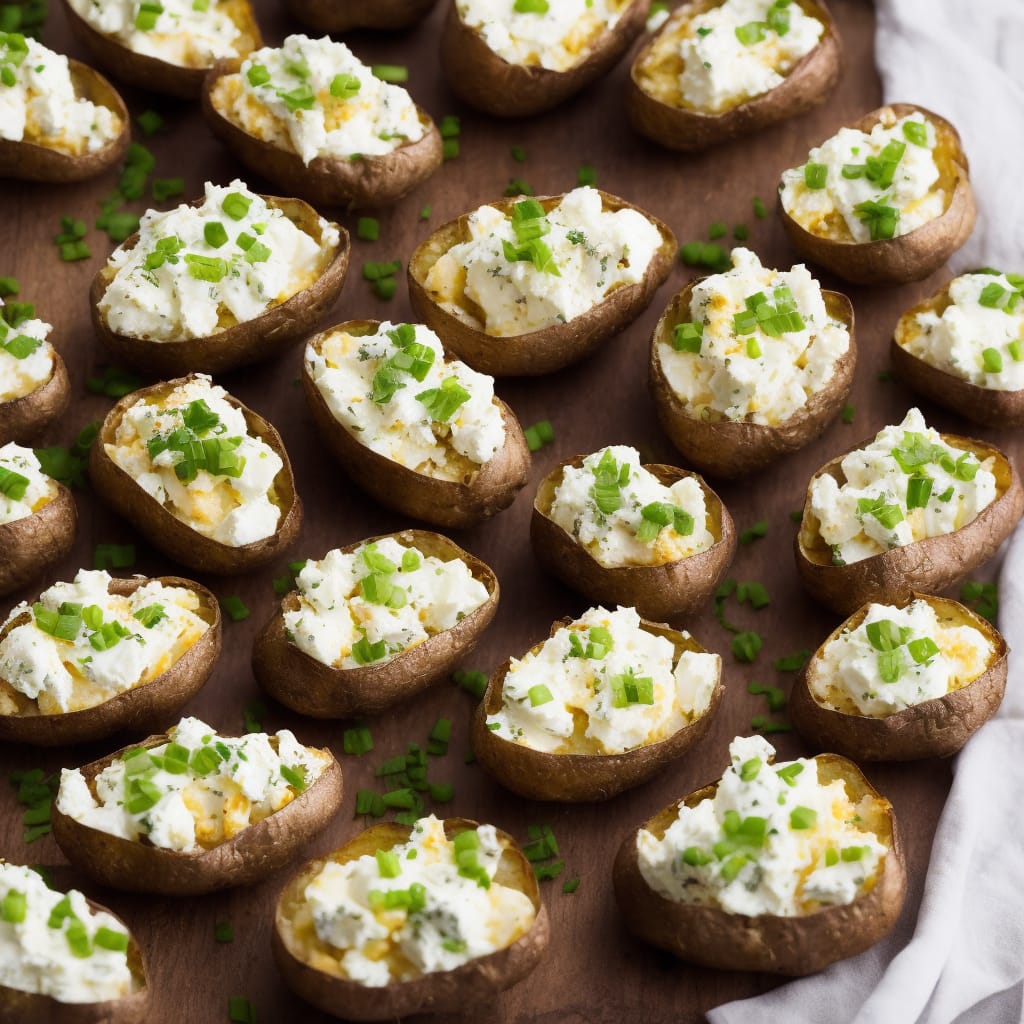 Twice-Baked Potatoes with Goat’s Cheese
