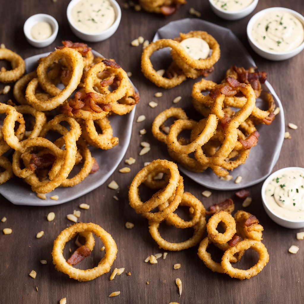 Ultimate Onion Rings with Bacon Mayo