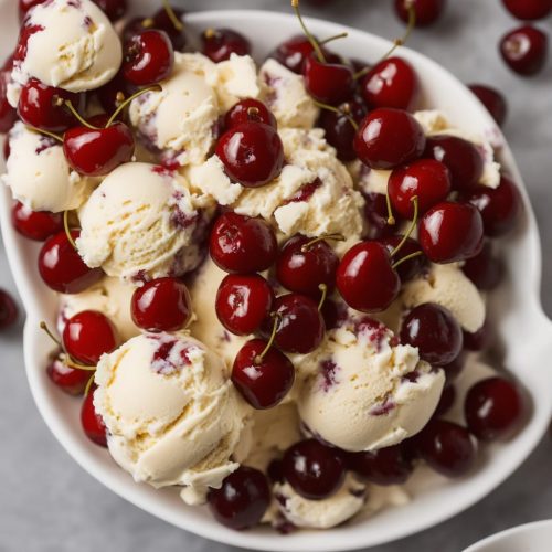 Vanilla Cherry Ice Cream Recipe Recipe