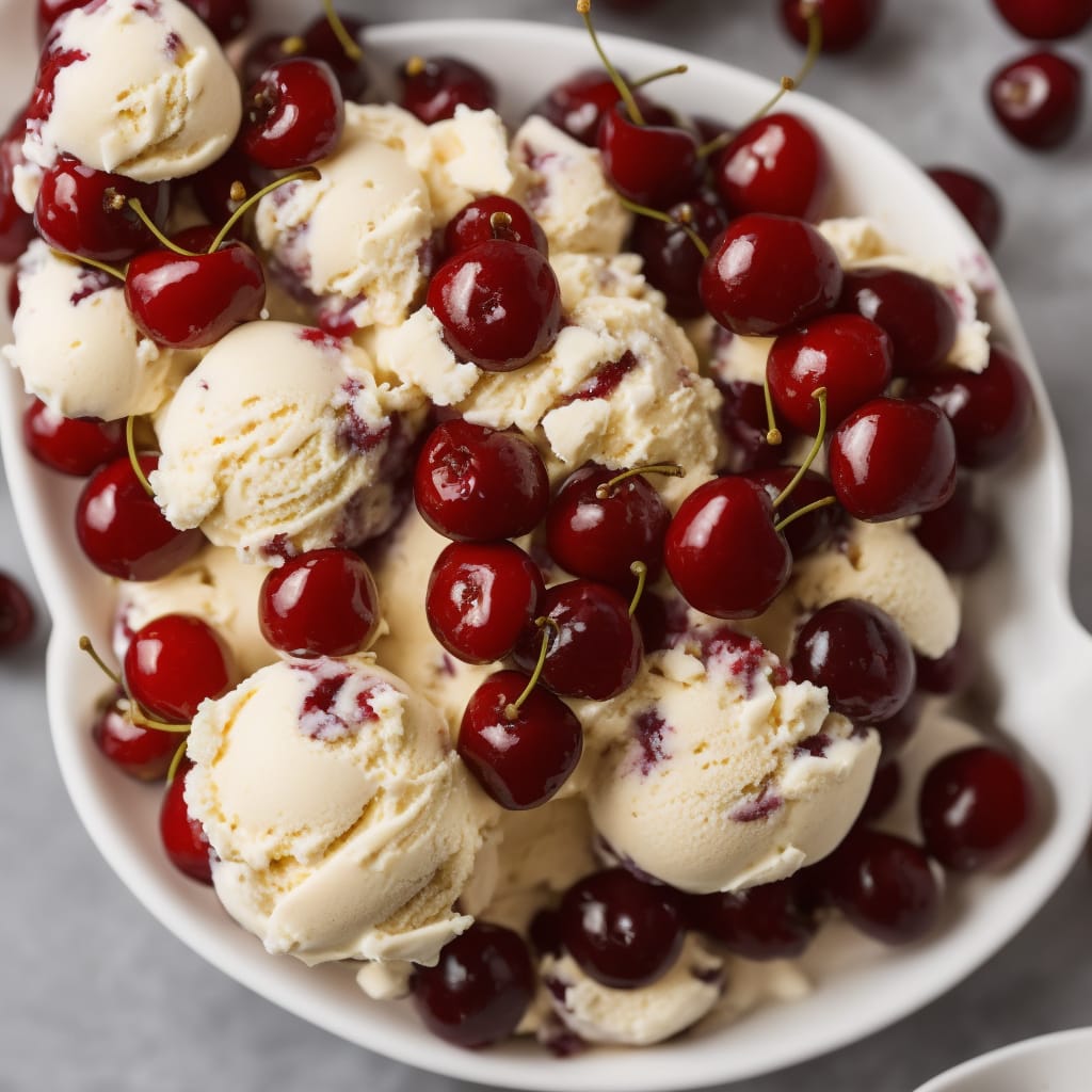 Vanilla Cherry Ice Cream Recipe