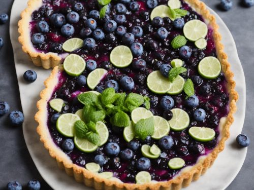 Vegan Blueberry & Lime Tart