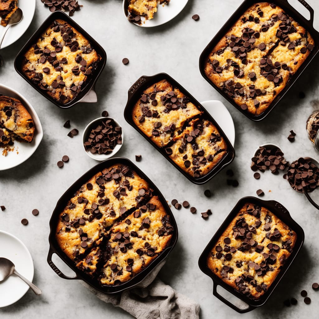 Vegan Date & Chocolate Bread & Butter Pudding