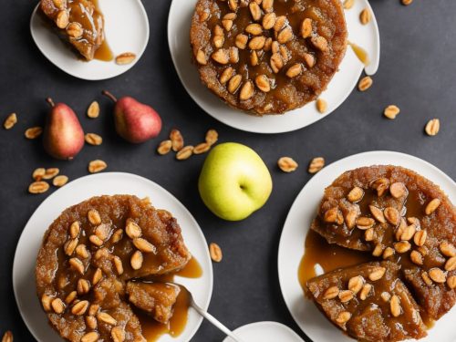 Vegan Sticky Toffee Pear Pudding