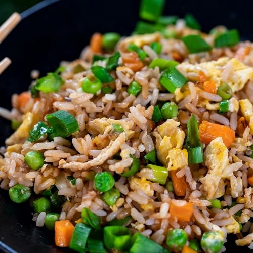 Vegetarian EggFried Rice Recipe