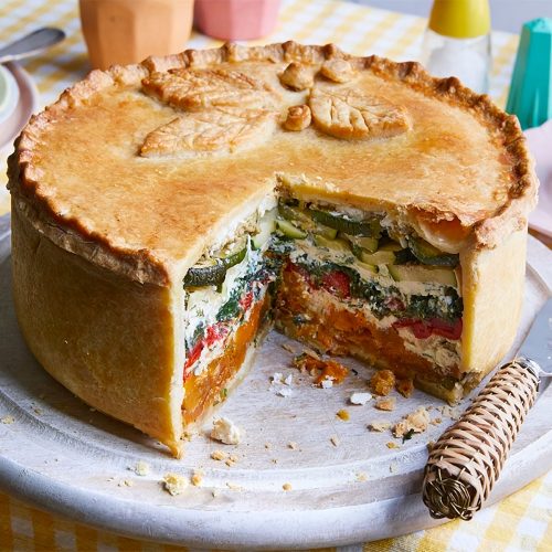 Veggie Rainbow Picnic Pie Recipe