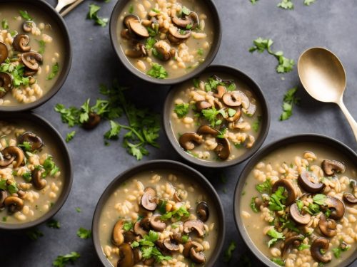 Very Easy Mushroom Barley Soup Recipe