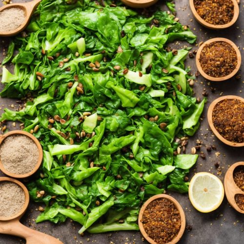 Warm Greens & Shallots with Allspice Dressing Recipe